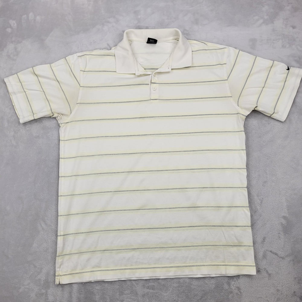 Nike Polo Shirt Men XL Vintage Golf Club Swoosh DriFit Vented Performance Adult
